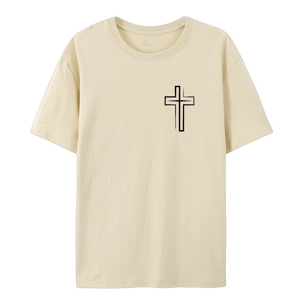 Christianartworkshop „Saved By The Lord“ Baumwoll-T-Shirt - image 14
