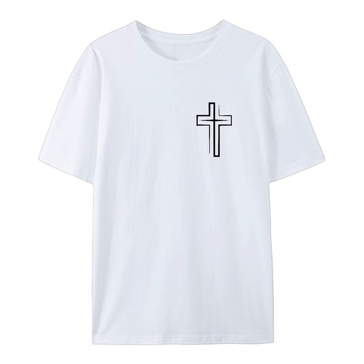 Christianartworkshop „Saved By The Lord“ Baumwoll-T-Shirt - image 2