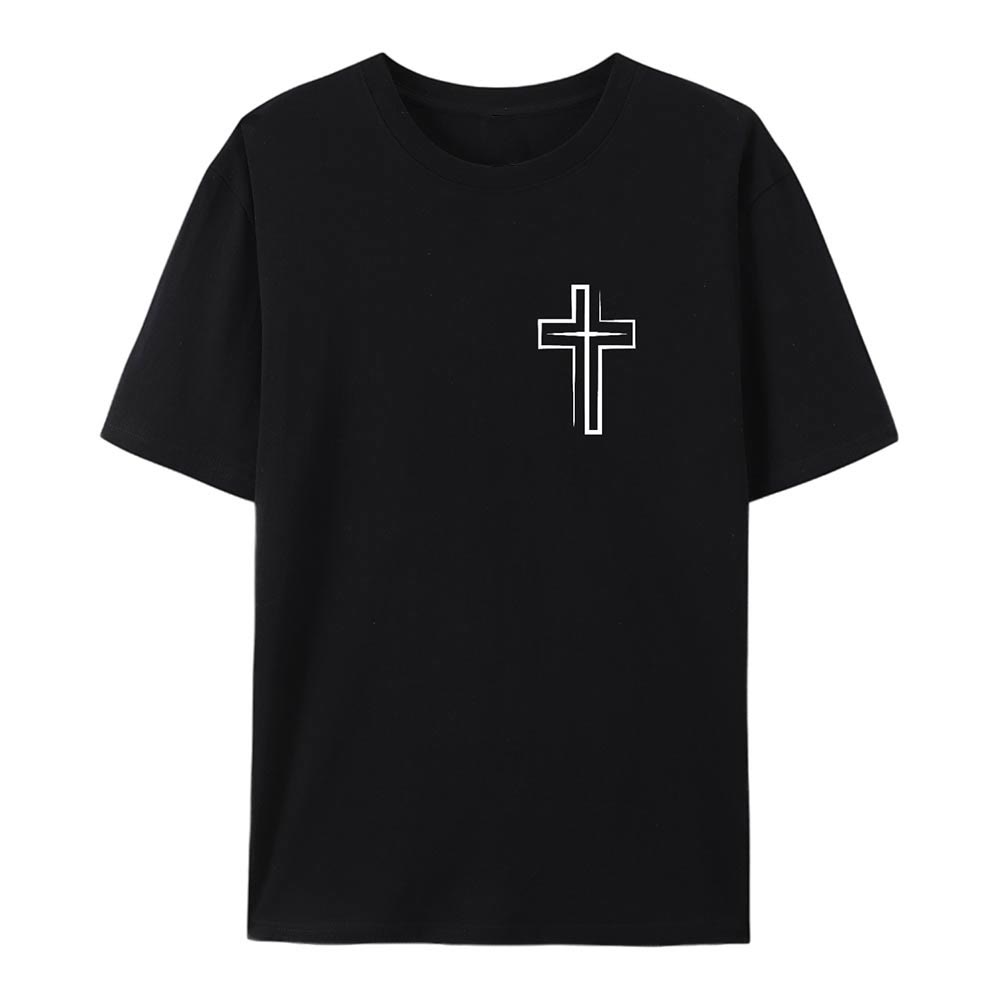 Christianartworkshop „Saved By The Lord“ Baumwoll-T-Shirt - image 10