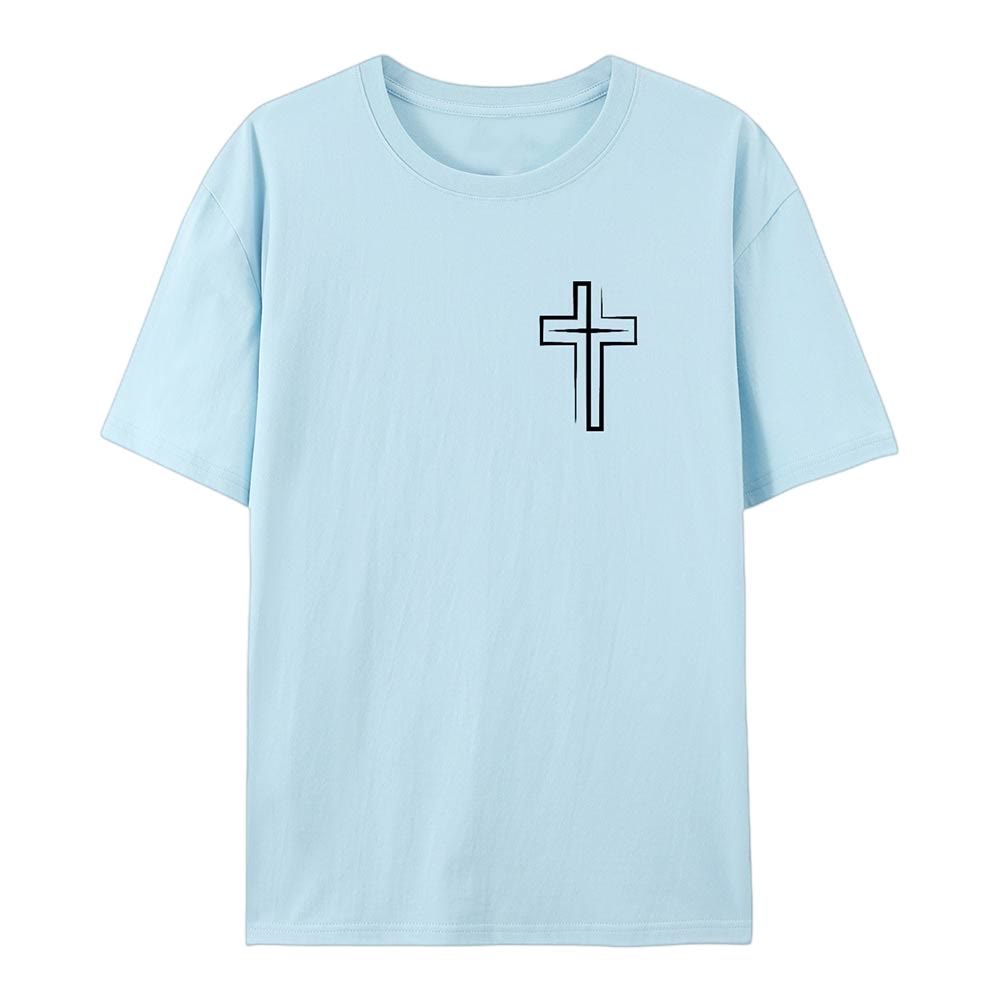 Christianartworkshop „Saved By The Lord“ Baumwoll-T-Shirt - image 20