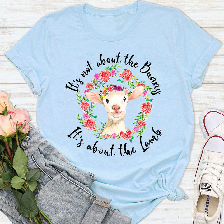 Christianartworkshop T-Shirt mit Aufschrift „Es geht nicht um den Hasen, es geht um das Lamm“