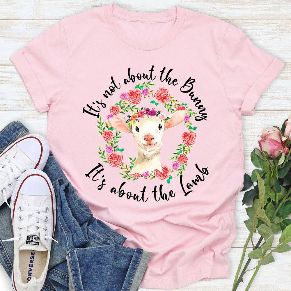 Christianartworkshop T-Shirt mit Aufschrift „Es geht nicht um den Hasen, es geht um das Lamm“