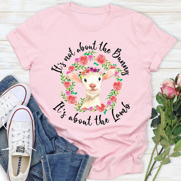 Christianartworkshop T-Shirt mit Aufschrift „Es geht nicht um den Hasen, es geht um das Lamm“
