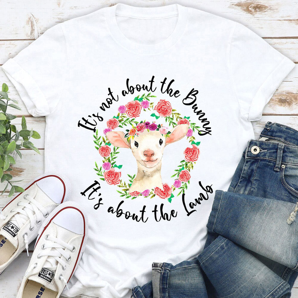 Christianartworkshop T-Shirt mit Aufschrift „Es geht nicht um den Hasen, es geht um das Lamm“