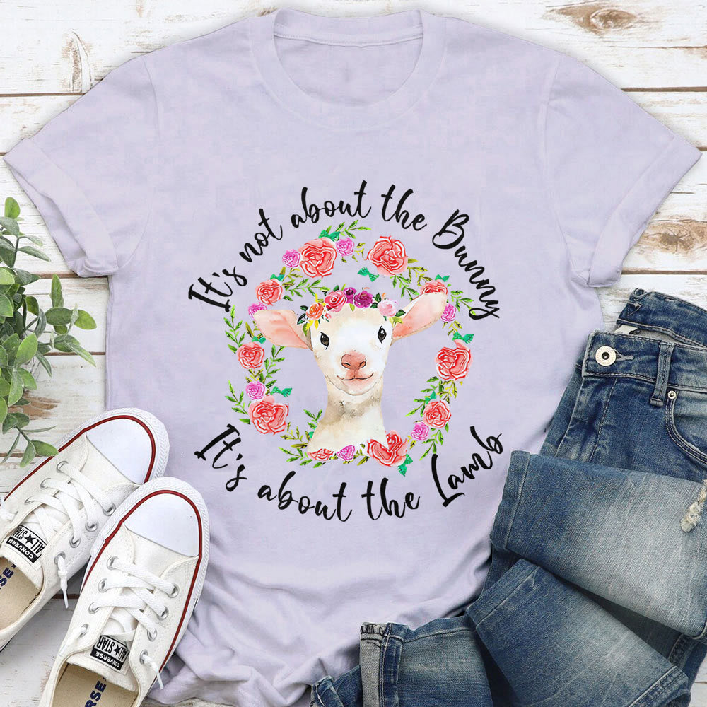 Christianartworkshop T-Shirt mit Aufschrift „Es geht nicht um den Hasen, es geht um das Lamm“