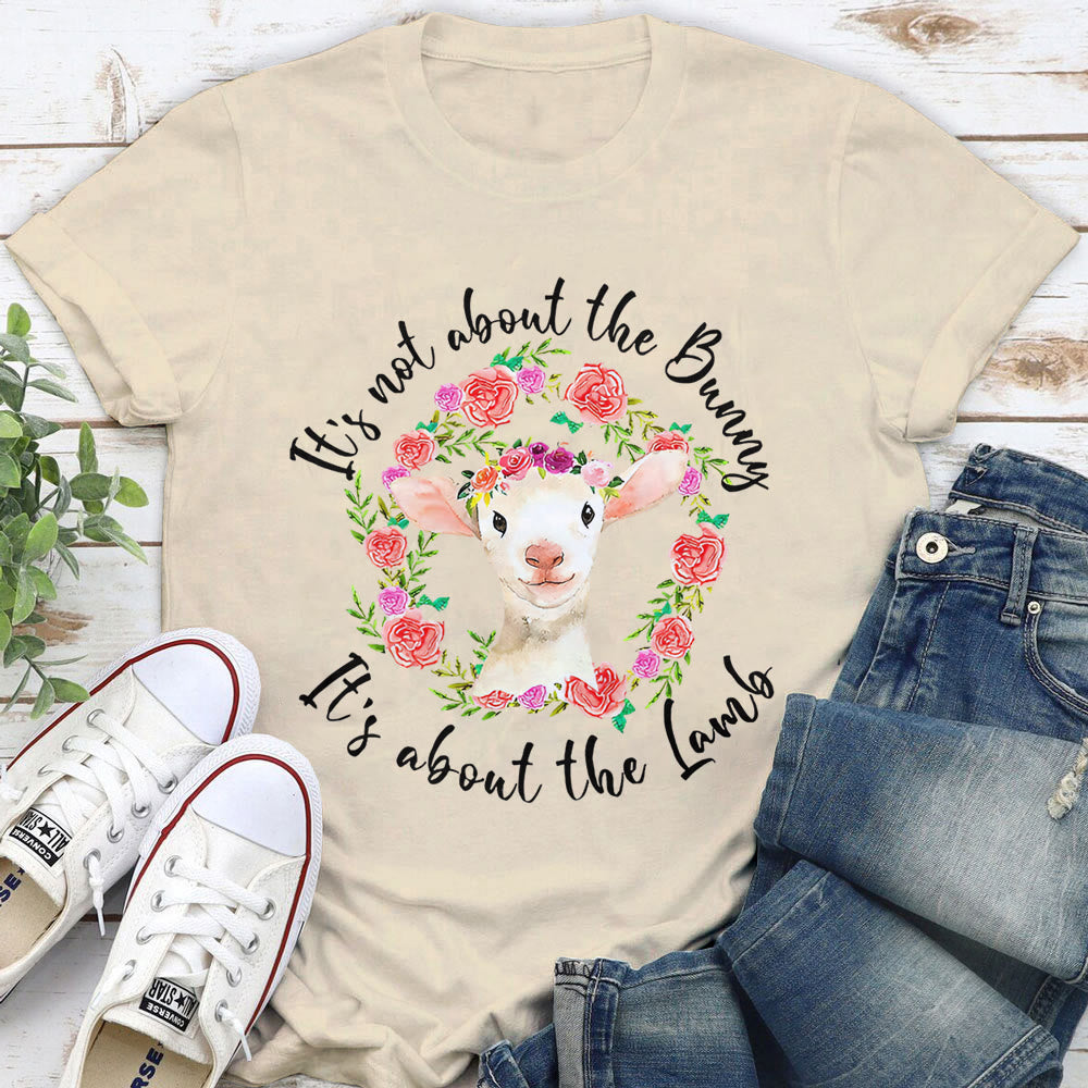 Christianartworkshop T-Shirt mit Aufschrift „Es geht nicht um den Hasen, es geht um das Lamm“