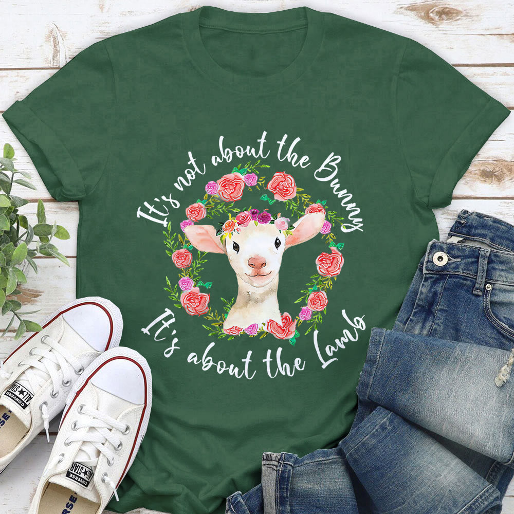Christianartworkshop T-Shirt mit Aufschrift „Es geht nicht um den Hasen, es geht um das Lamm“