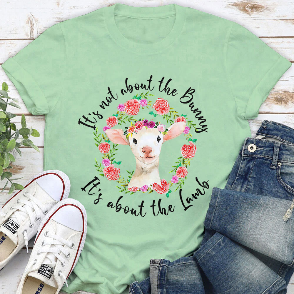Christianartworkshop T-Shirt mit Aufschrift „Es geht nicht um den Hasen, es geht um das Lamm“