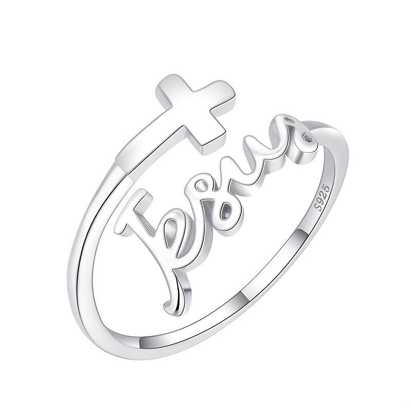 Christianartworkshop Jesus & Kreuz Ring: Ein einfaches, aber tiefgründiges Glaubensbekenntnis