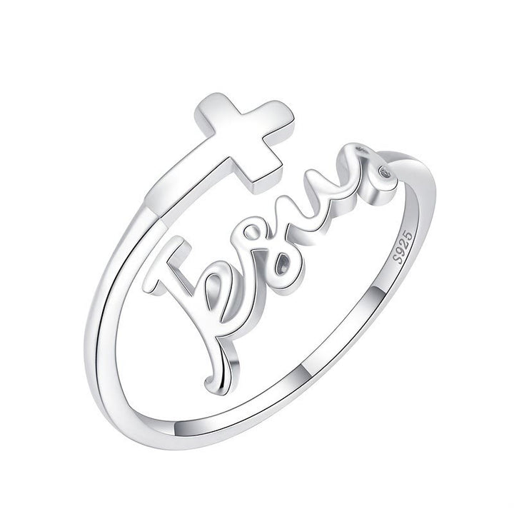 Christianartworkshop Jesus & Kreuz Ring: Ein einfaches, aber tiefgründiges Glaubensbekenntnis