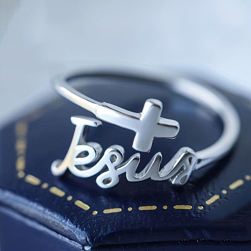 Christianartworkshop Jesus & Kreuz Ring: Ein einfaches, aber tiefgründiges Glaubensbekenntnis