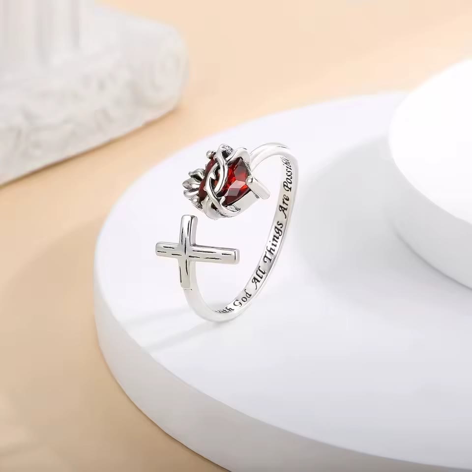 Christianartworkshop Ring Heiliges Herz Jesu: Mit Gott sind alle Dinge möglich