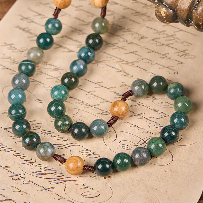 Christianartworkshop Jesus-Ikone und Kruzifix, 8 mm, natürlicher grüner Jade-Rosenkranz – handgefertigte Rosenkranzperlen