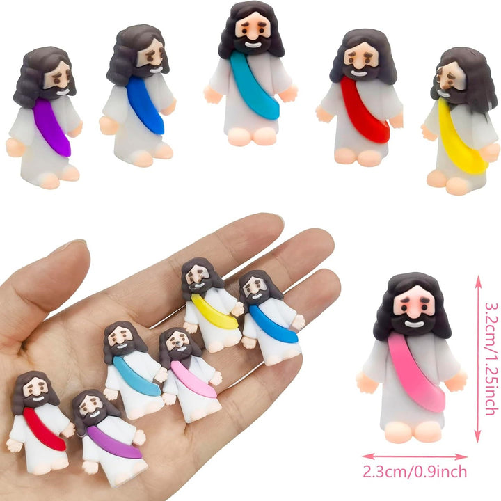 Christianartworkshop Ostereier mit Miniatur-Jesus-Figur für die Osterjagd/zum Befüllen des Korbs, 10/20/30 Stück