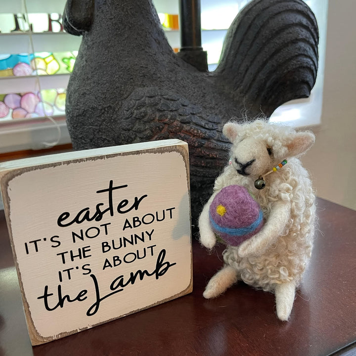 Christianartworkshop Osterornament aus Holz, Lamm, Feiern Sie die Auferstehung