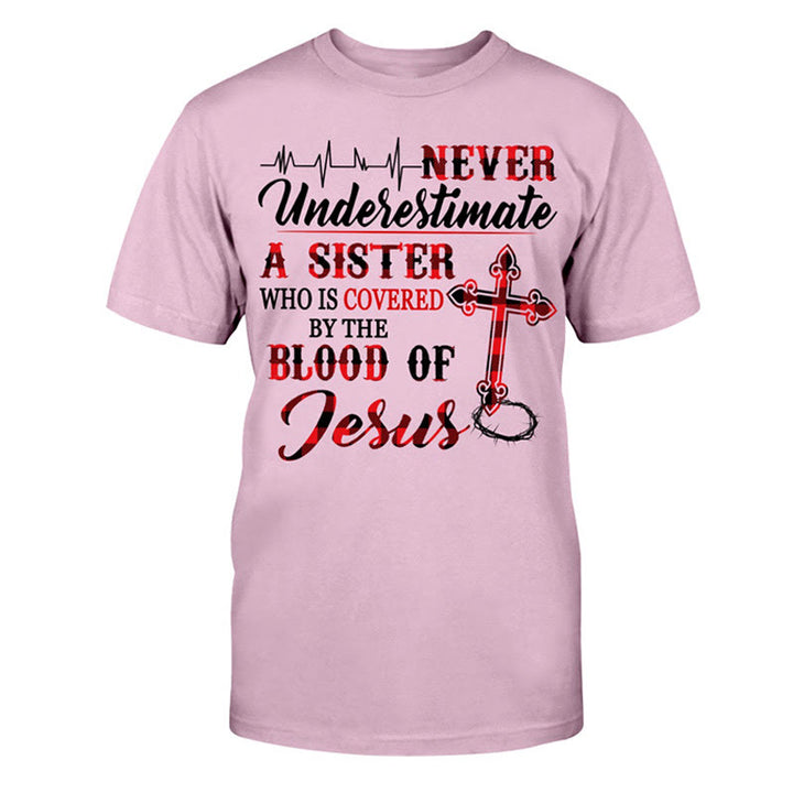 Christianartworkshop Göttlicher Schutz Unisex Baumwoll-T-Shirt - Rosa - 2XL - image 10