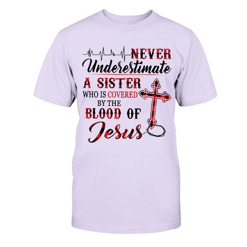 Christianartworkshop Göttlicher Schutz Unisex Baumwoll-T-Shirt - Lila - 2XL - image 12
