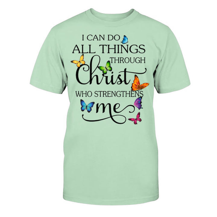 Christianartworkshop Unisex-T-Shirt aus Baumwolle mit Aufschrift „Empowered by Christ“ - Grasgrün - 2XL - image 14