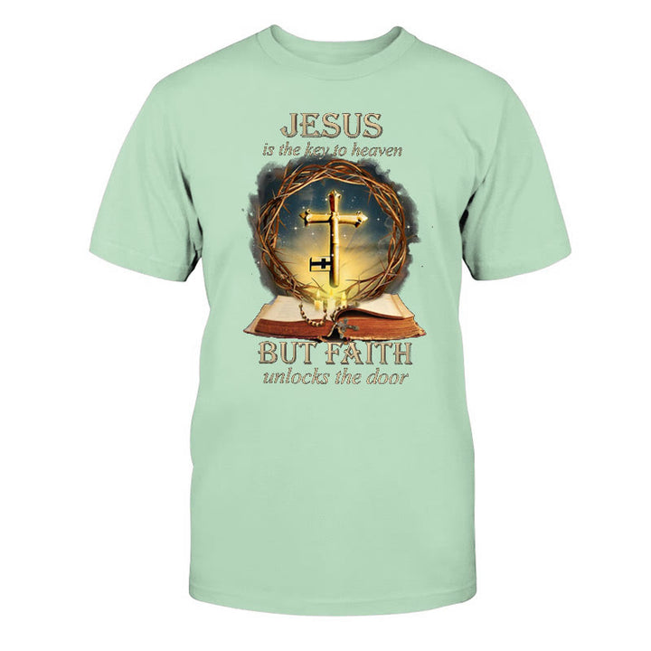 Christianartworkshop Schlüssel zum Himmel Unisex Baumwoll-T-Shirt
