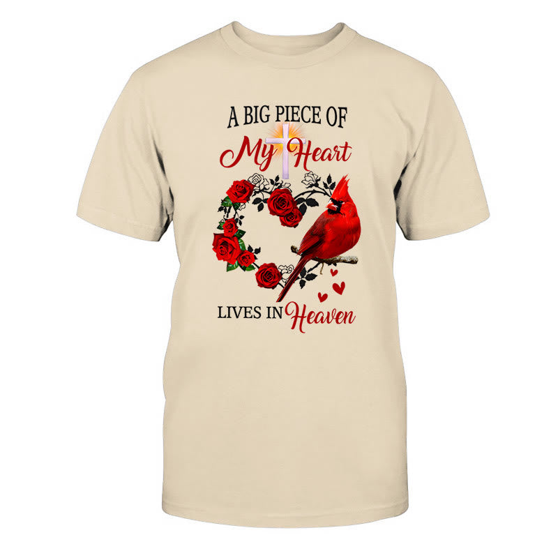 Christianartworkshop Jesus, ein großes Stück meines Herzens lebt im Himmel Classic T-Shirt