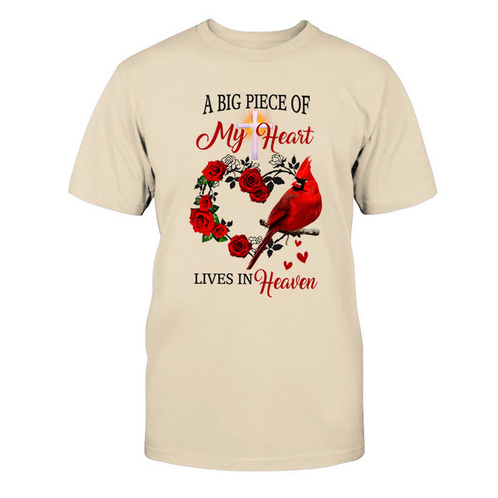 Christianartworkshop Jesus, ein großes Stück meines Herzens lebt im Himmel Classic T-Shirt