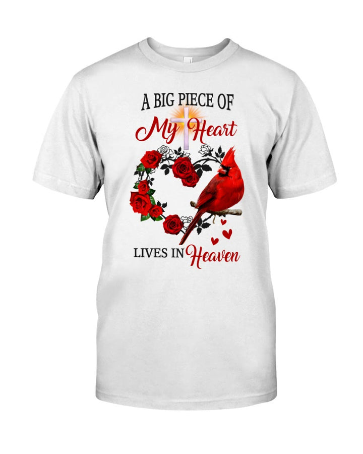 Christianartworkshop Jesus – Ein großer Teil meines Herzens lebt im Himmel – Klassisches T-Shirt - Weiß - 2XL - image 0