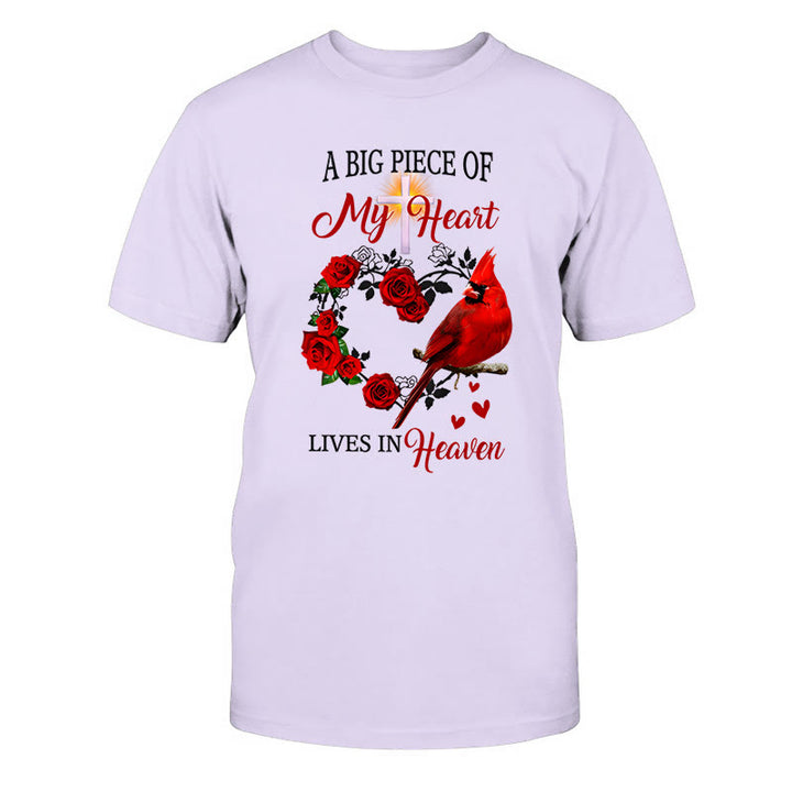 Christianartworkshop Jesus – Ein großer Teil meines Herzens lebt im Himmel – Klassisches T-Shirt - Lila - 2XL - image 12