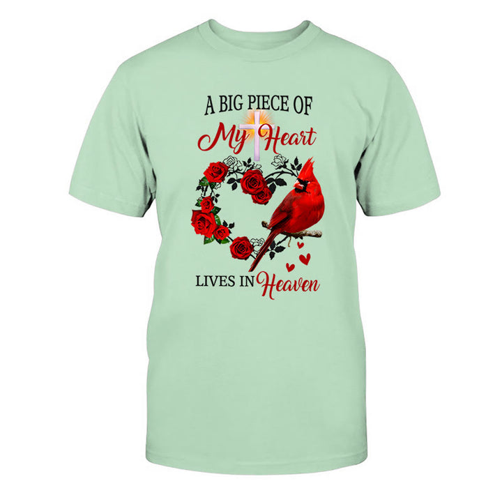 Christianartworkshop Jesus – Ein großer Teil meines Herzens lebt im Himmel – Klassisches T-Shirt - Grasgrün - 2XL - image 14