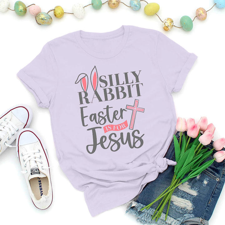 Christianartworkshop Silly Rabbit Ostern ist für Jesus Shirt - Lila - 2XL - image 7