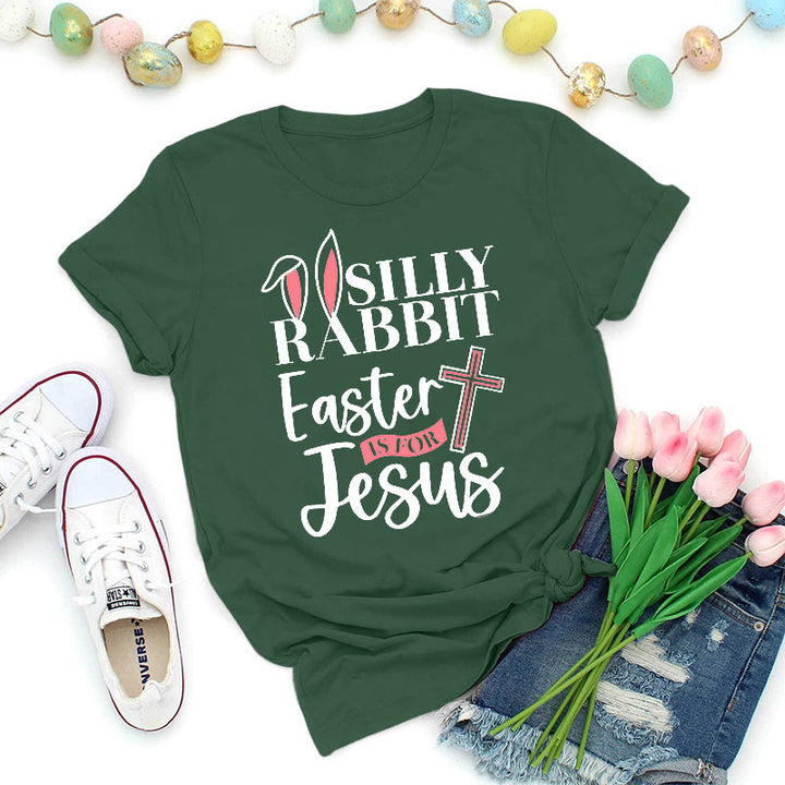 Christianartworkshop Silly Rabbit Ostern ist für Jesus Shirt - Dunkelgrün - 2XL - image 9