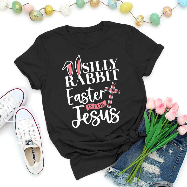 Christianartworkshop Silly Rabbit Ostern ist für Jesus Shirt - Schwarz - 2XL - image 2