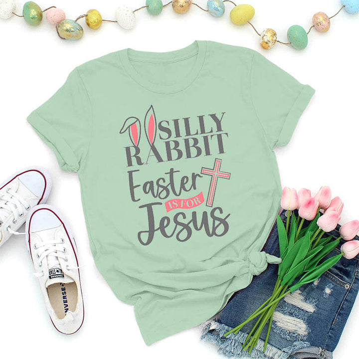 Christianartworkshop Silly Rabbit Ostern ist für Jesus Shirt - Grasgrün - 2XL - image 8