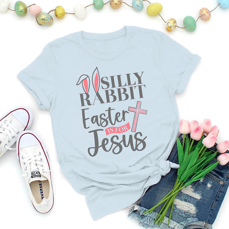 Christianartworkshop Silly Rabbit Ostern ist für Jesus Shirt - Blau - 2XL - image 5