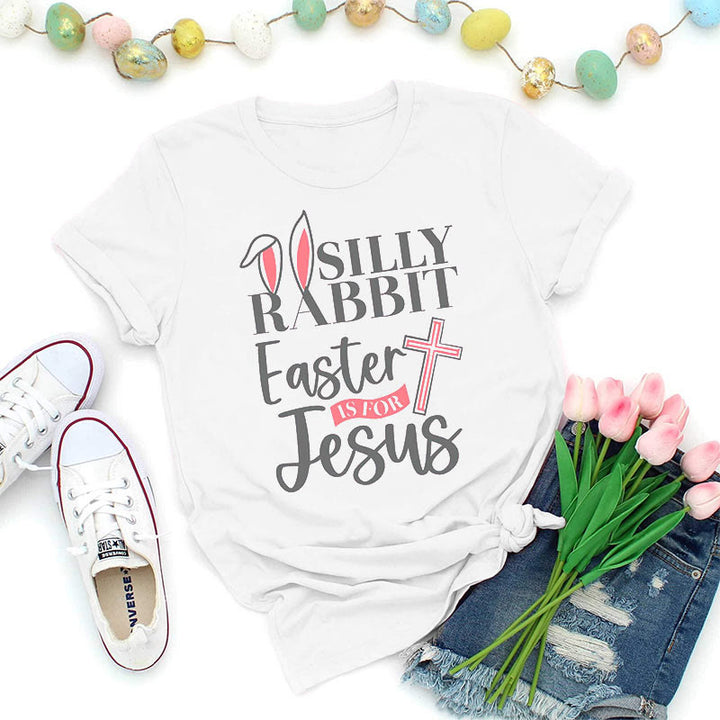 Christianartworkshop Silly Rabbit Ostern ist für Jesus Shirt - Weiß - 2XL - image 1