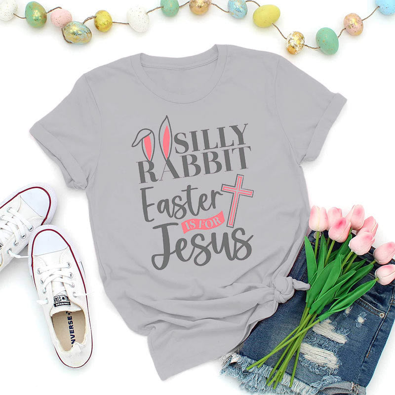 Christianartworkshop Silly Rabbit Ostern ist für Jesus Shirt - Grau - 2XL - image 3
