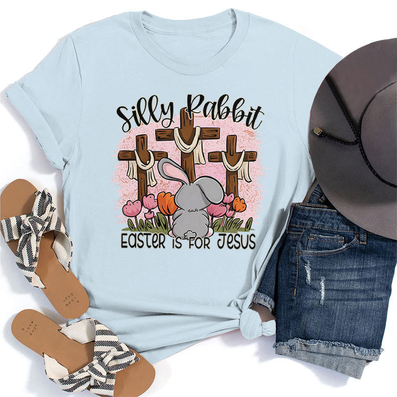Christianartworkshop T-Shirt „Silly Rabbit“ – Ostern ist für Jesus - Blau - 2XL - image 4