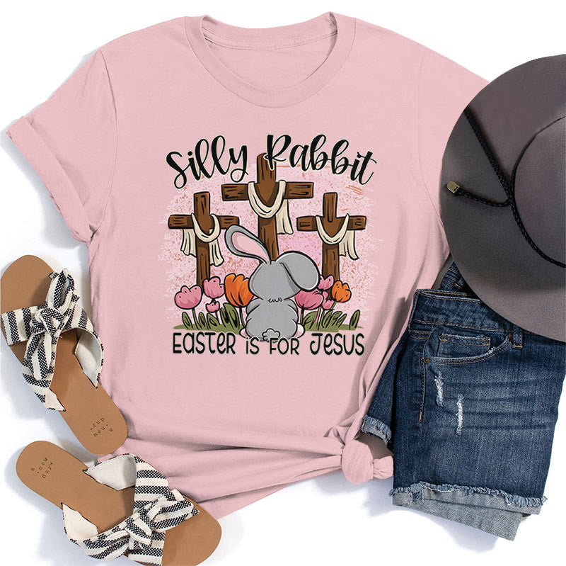 Christianartworkshop Silly Rabbit Ostern ist für Jesus T-Shirt - Rosa - 2XL - image 5