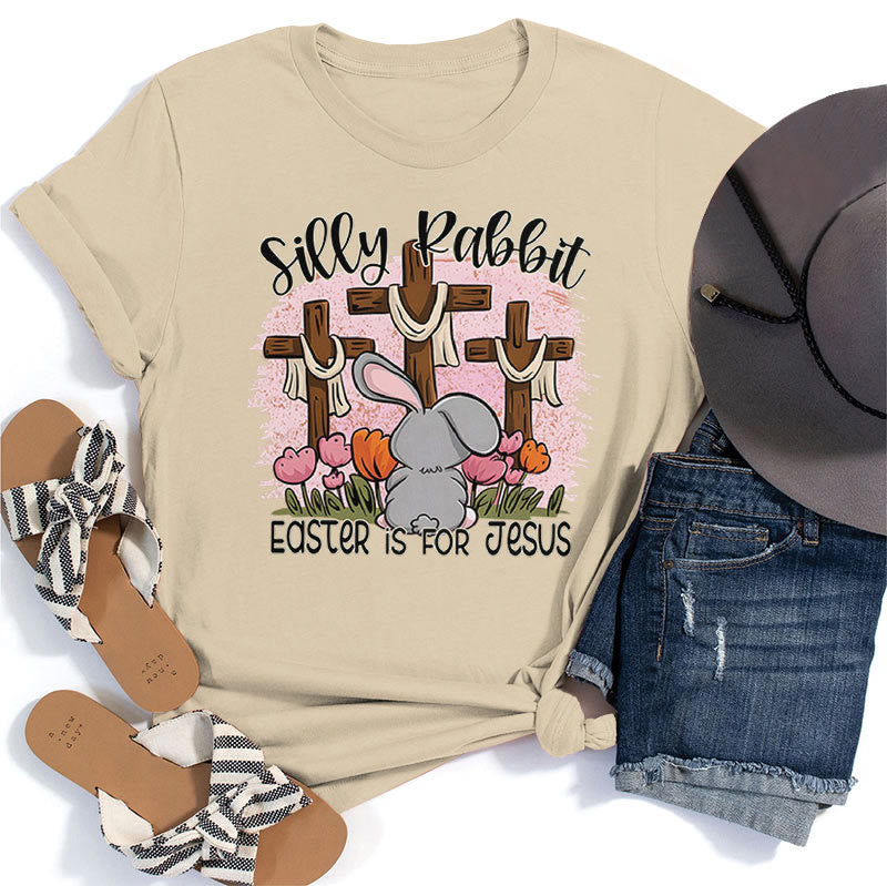 Christianartworkshop T-Shirt „Silly Rabbit“ – Ostern ist für Jesus - Beige - 2XL - image 3