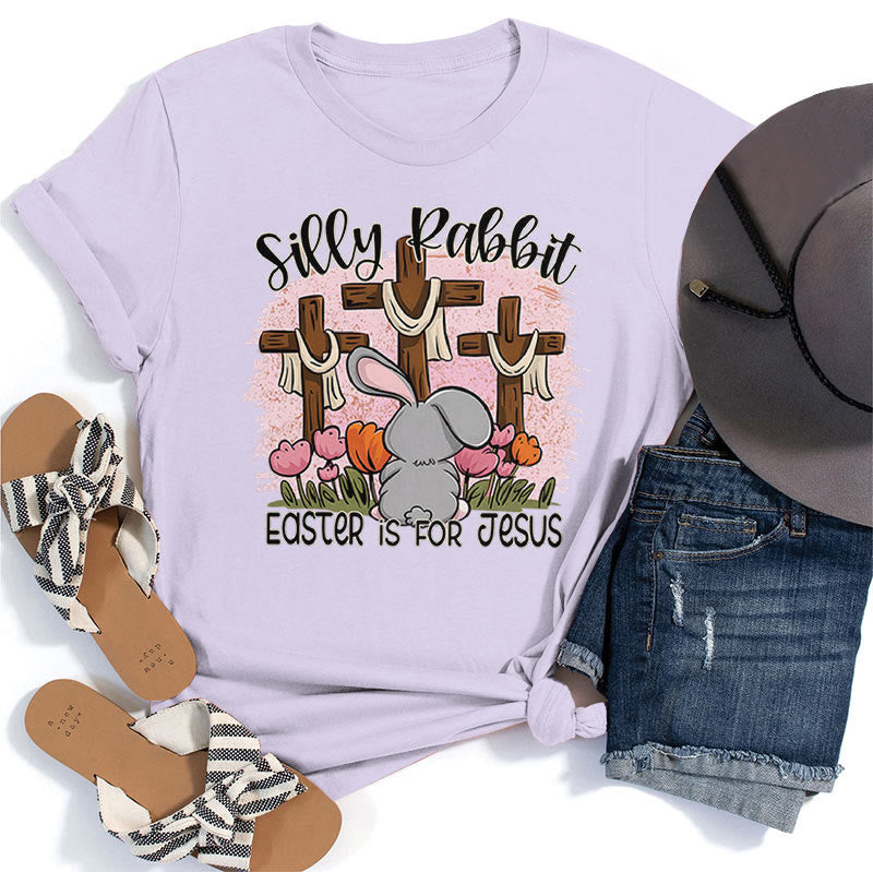 Christianartworkshop Silly Rabbit Ostern ist für Jesus T-Shirt - Lila - 2XL - image 6
