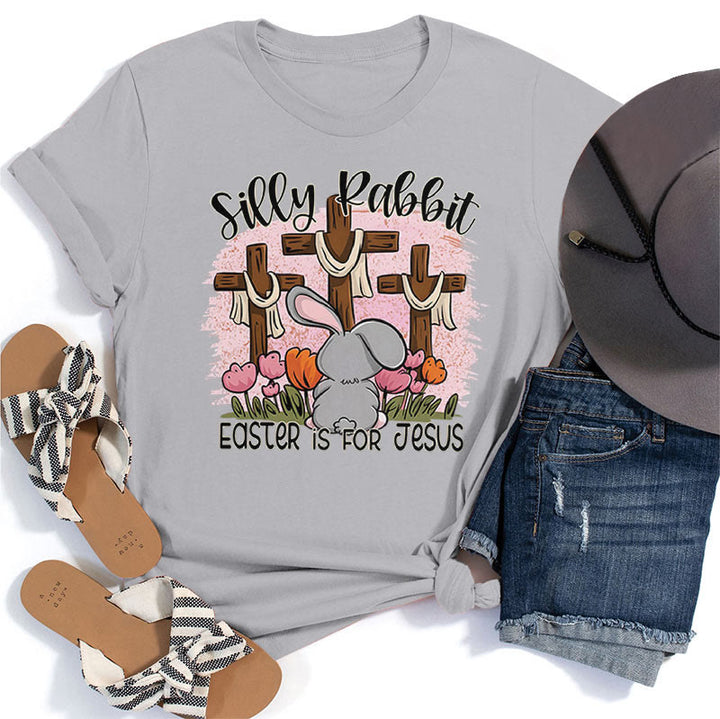 Christianartworkshop T-Shirt „Silly Rabbit“ – Ostern ist für Jesus - Grau - 2XL - image 2