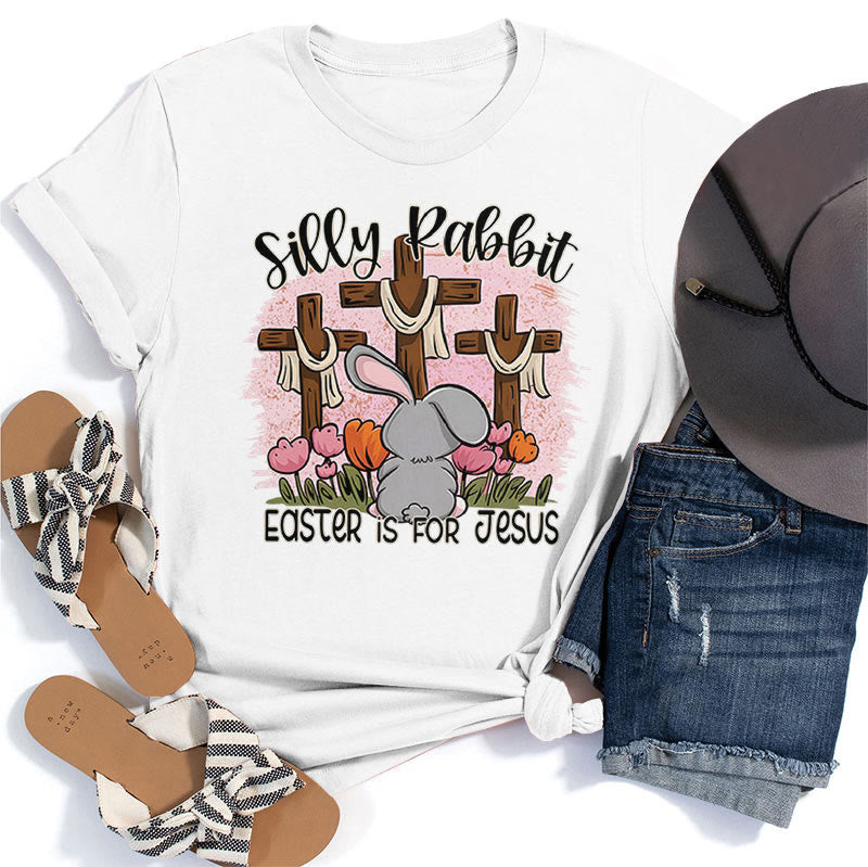 Christianartworkshop T-Shirt „Silly Rabbit“ – Ostern ist für Jesus - Weiß - 2XL - image 1