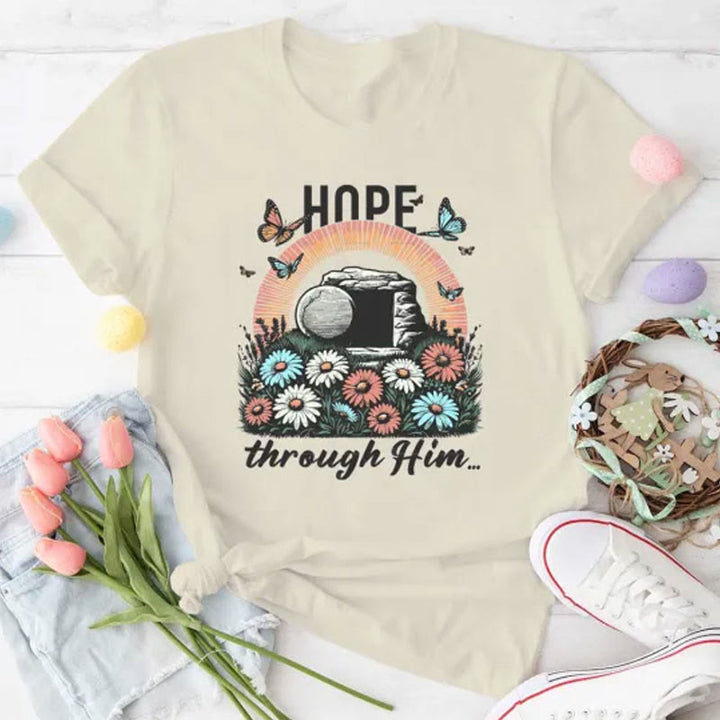 Christianartworkshop Hoffnung dachte ihn Christliches T-Shirt
