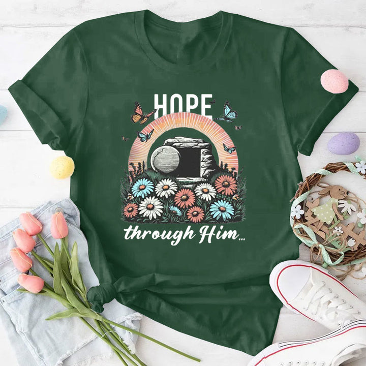 Christianartworkshop Hoffnung dachte ihn Christliches T-Shirt