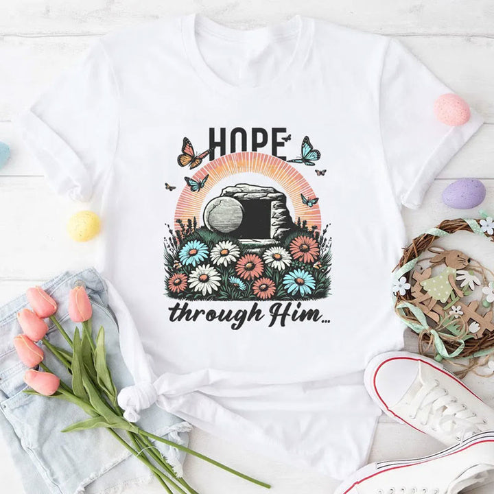 Christianartworkshop Hoffnung dachte ihn Christliches T-Shirt