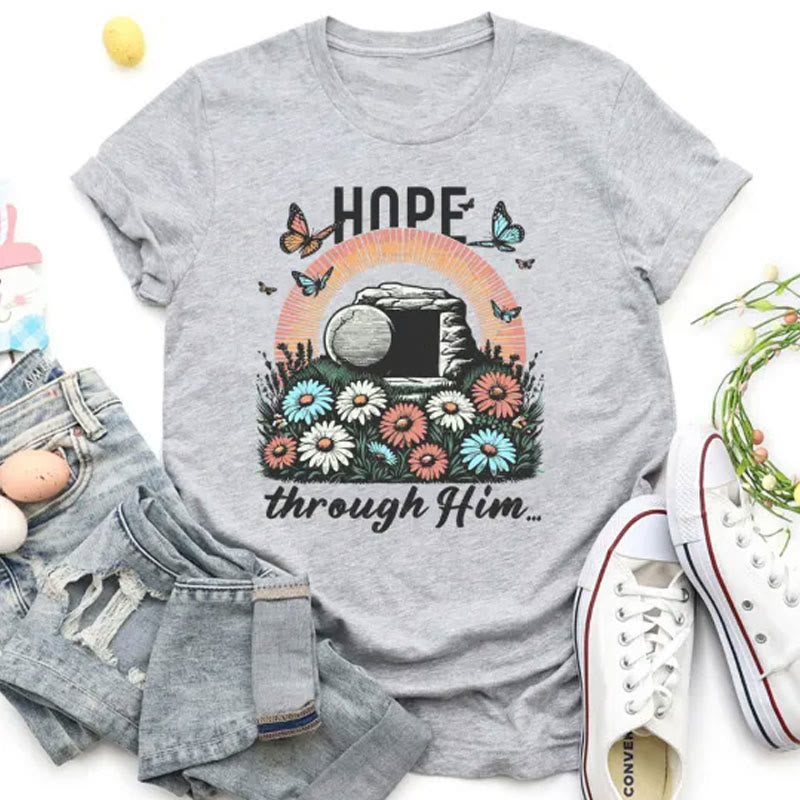 Christianartworkshop Hoffnung dachte ihn Christliches T-Shirt