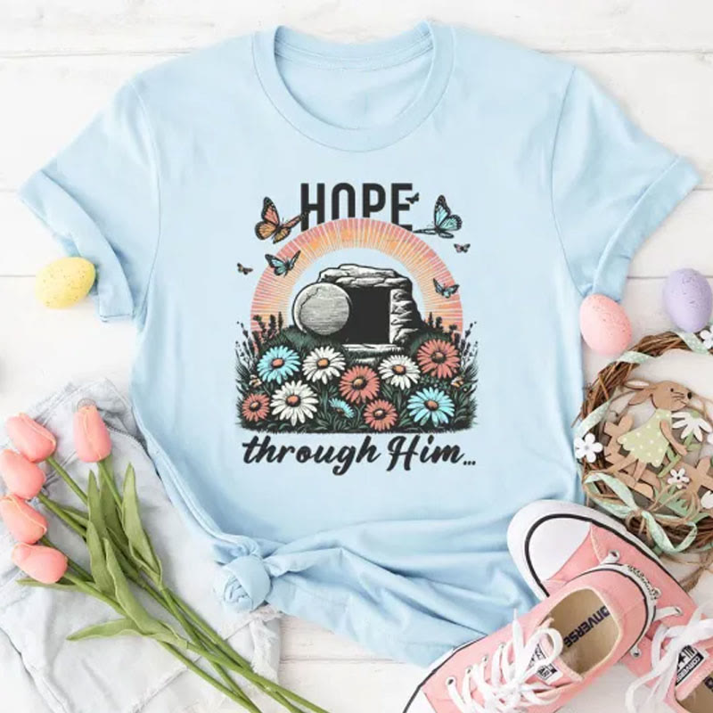 Christianartworkshop Hoffnung dachte ihn Christliches T-Shirt