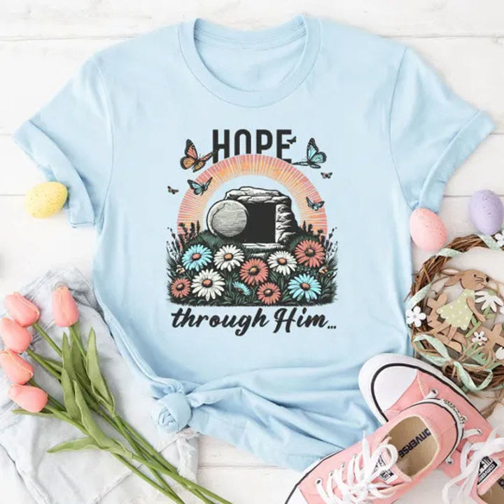 Christianartworkshop Hoffnung dachte ihn Christliches T-Shirt