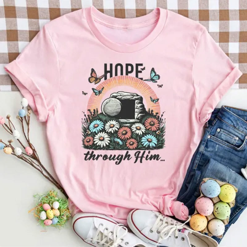 Christianartworkshop Hoffnung dachte ihn Christliches T-Shirt