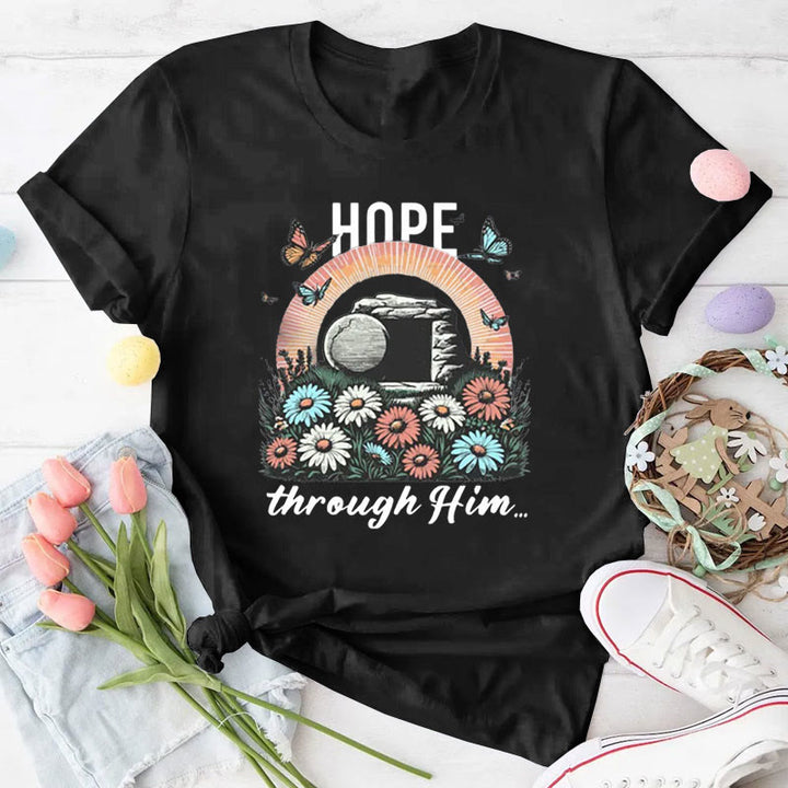 Christianartworkshop Hoffnung dachte ihn Christliches T-Shirt