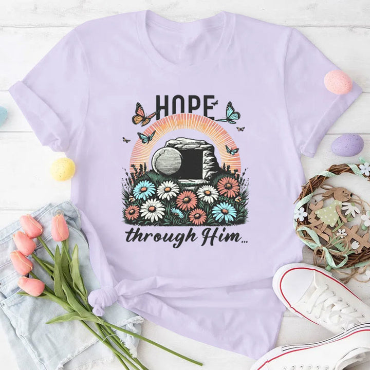Christianartworkshop Hoffnung dachte ihn Christliches T-Shirt